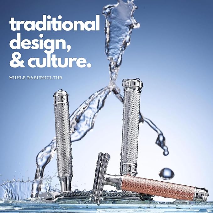 MÜHLE TRADITIONAL R41 Double Edge Safety Razor (Open Comb) For Men - Perfect for Every Day Use, Barbershop Quality Close Smooth Shave