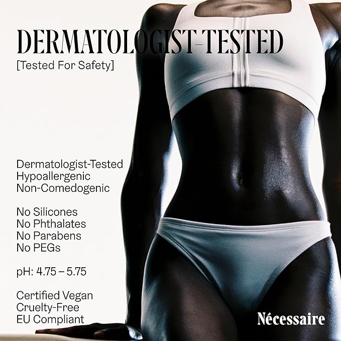 Nécessaire The Body Lotion Olibanum - Multi-Peptide - Firming Body Lotion for Women + Men. 2.5% Niacinamide. Non-Comedogenic Moisturizer. Dermatologist-Tested, Vegan. – 450ml/15.2 fl oz