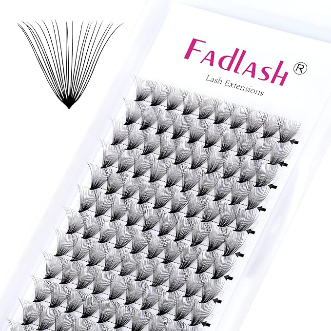 Lash Extension C CC D DD Curl Premade Fans Eyelash Extensions Pointy Base Volume Lash Extensions Pre Made Volume Lashes Long Stem Premade Lash Extensions Fans (20D-0.07C, 12mm)