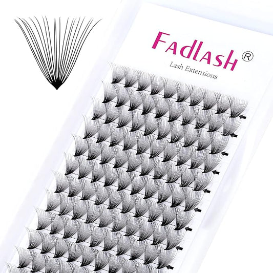 Lash Extension C CC D DD Curl Premade Fans Eyelash Extensions Pointy Base Volume Lash Extensions Pre Made Volume Lashes Long Stem Premade Lash Extensions Fans (20D-0.07C, 12mm)