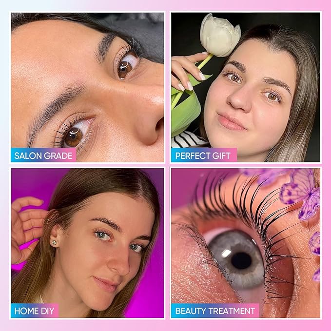 Libeauty Lash Lift and Color Kit Brow Lamination Kit with Color Diy Eyelash Perm Kit Curling Voluminous Coloring Eyebrow Easy To Use At Home & Salon