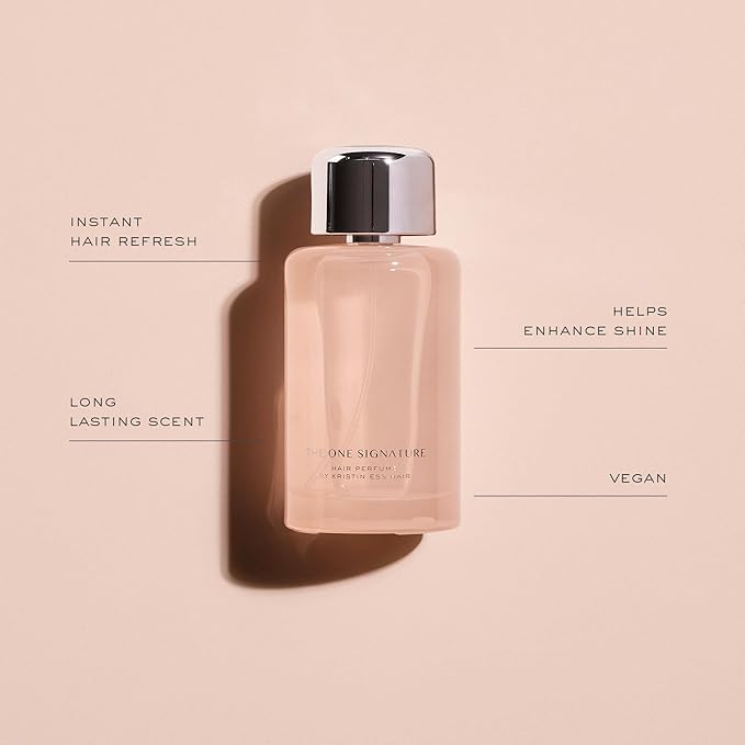 Kristin Ess One Signature Hair Perfume for Women - Pear, Sandalwood + Magnolia Fragrance - Long Lasting Scent Up to 8 Hours - Instantly Refreshing + Deodorizing Hair Spray - Freshen Hair + Body