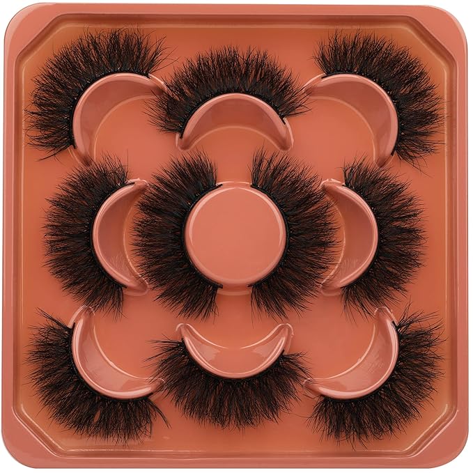 Fluffy Lashes Natural Wispy Eyelashes Full Volume Mink Lashes 14mm Short Faux Mink Lashes Multipack by Focipeysa