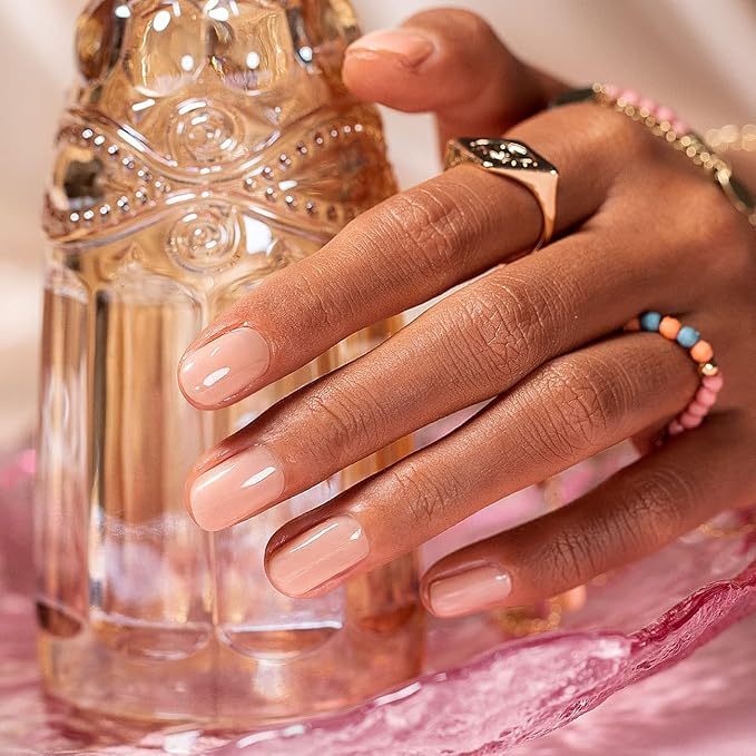 RARJSM Milky Rose Gel Nail Polish LED UV Gel Soak Off Clear Nude Pink French Manicure Light Pink Jelly Nail GelPolish Varnish Curing Requires 1pcs 15ml for Home Salon Nail Art DIY