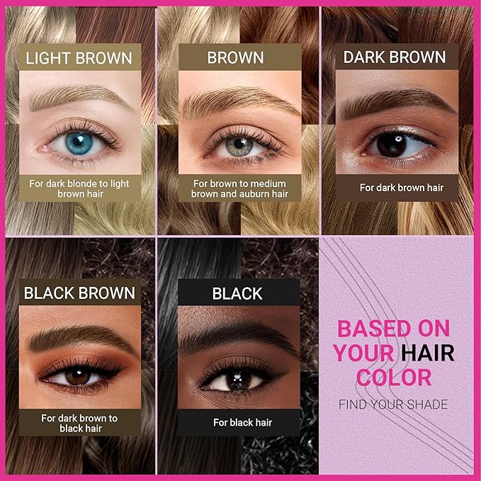 iMethod Eyebrow Pen - Eyebrow Pencil Magic 2-in-1 Eye Brow Pencils for Women with 4-Fork-Tip and Precise Brush-Tip Create Natural Hair-Like Brows, Last All Day, Microblading Eyebrow Pen, Black Brown