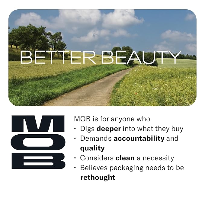 MOB Beauty Smooth Precision Waterproof Lip Liner M1990 Cool Tone Neutral – Long-Wearing, Glide-On Formula with 100% Natural Ingredients, Vegan and Cruelty-Free, Plastic-Free Formula and Packaging