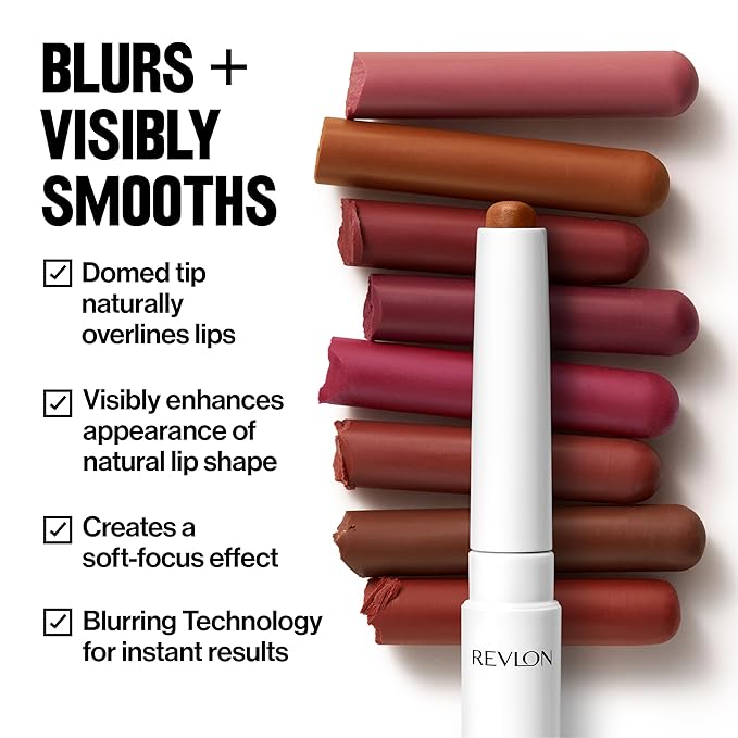 REVLON PhotoReady Blur Liner, Soft Matte Lip Makeup to Overline for Instant Natural, Fuller-Looking Lips, 009 Murky, 0.05 oz