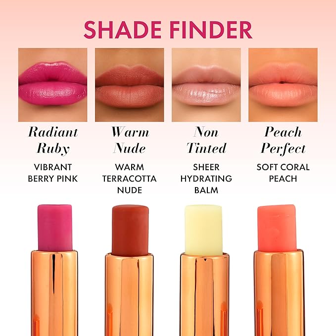 Lushlips Tinted Lip Balm with 10% Squalane, Jojoba Oil and Vitamin E – Hydrating, Moisturizing – Natural skincare balm with Ceramides, Hyaluronic Acid & Licorice Extract 003 Radiant Ruby