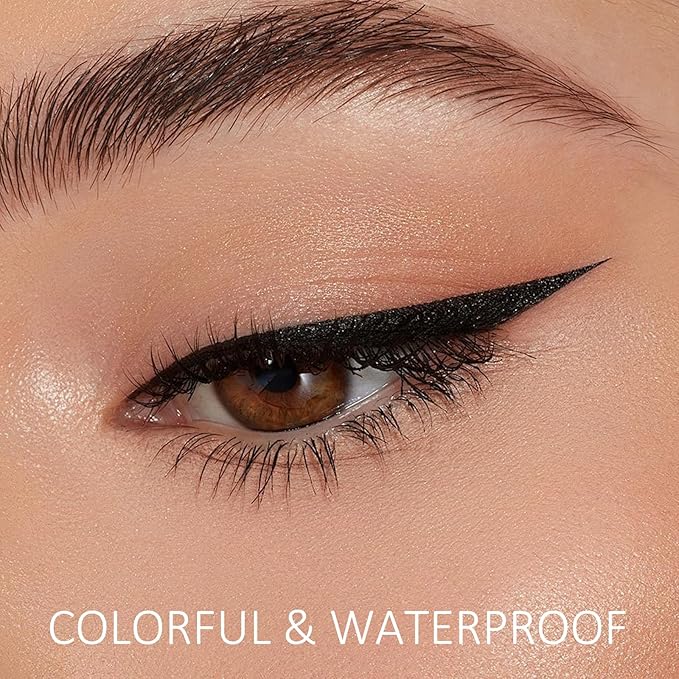Boobeen Liquid Eyeliner Pen, Matte Eye Liner with Precision Tip, Long Lasting Eyeliner Pencil for Bold Eye Makeup, Glides on Smoothly