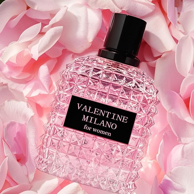 A CENTER 4PCS Perfume Set for Women - Floral Fragrance Gift Set with Vanilla,Sweet Fruity, Eau De Parfume| 3.4 Fl Oz Each Women's Cologne(Valentine Milano,Mon Amour Paris,Bella De Paris,Urban Toy)