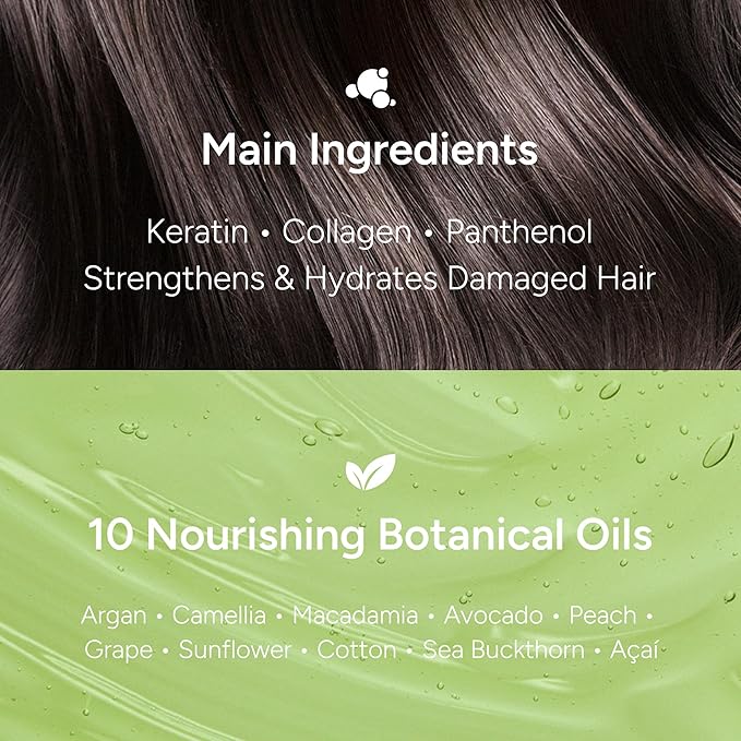 BANANAL 2-in-1 Korean Hair Perfume Oil & Serum with Moroccan Argan Oil & 12 Amino Acids for Dry, Damaged, Glass Hair Shine & Frizz-Control – Paraben & Alcohol-Free – Baby Musk, 100ml / 3.38 fl oz