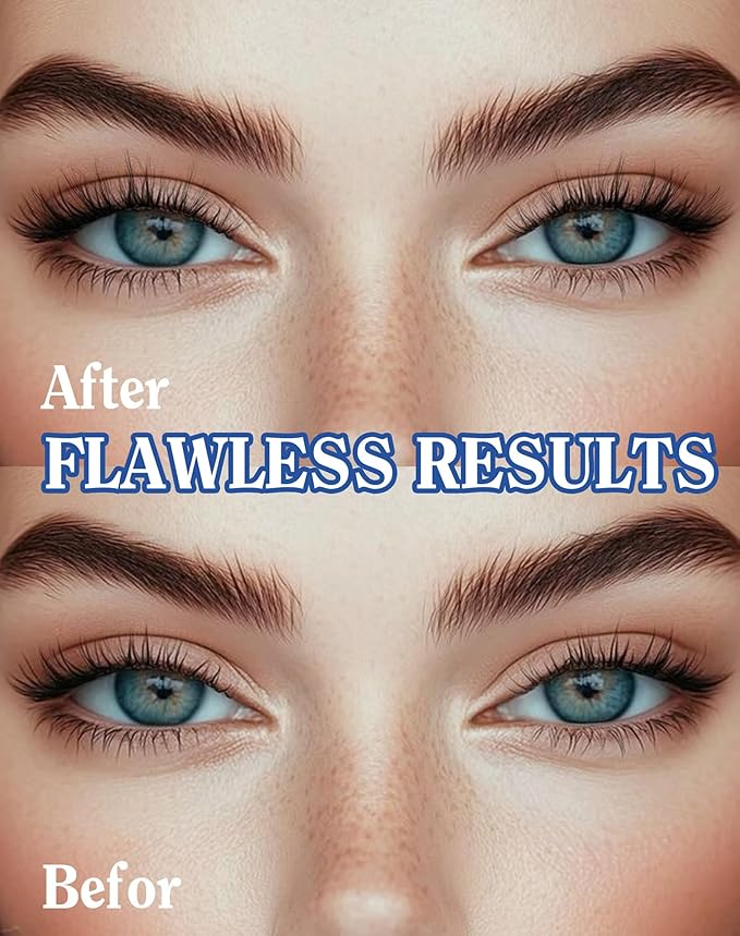 ENFOO Natural Cat Eye Lashes Strip False Eyelashes Natural Look Flared Manga Spiky Eyelash 7 Pairs 13MM D293
