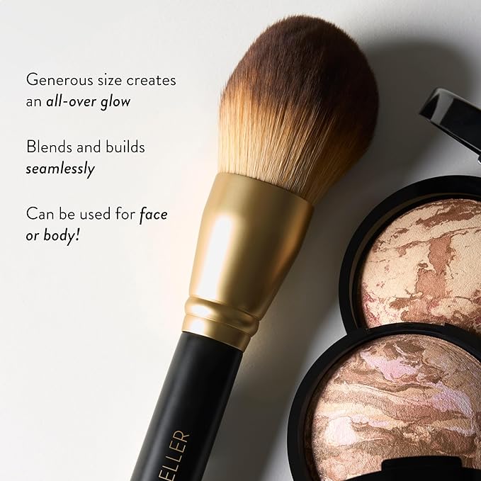 LAURA GELLER NEW YORK Cosmetic Professional Makeup Brushes - Cruelty-Free - Classic Bronzer Brush