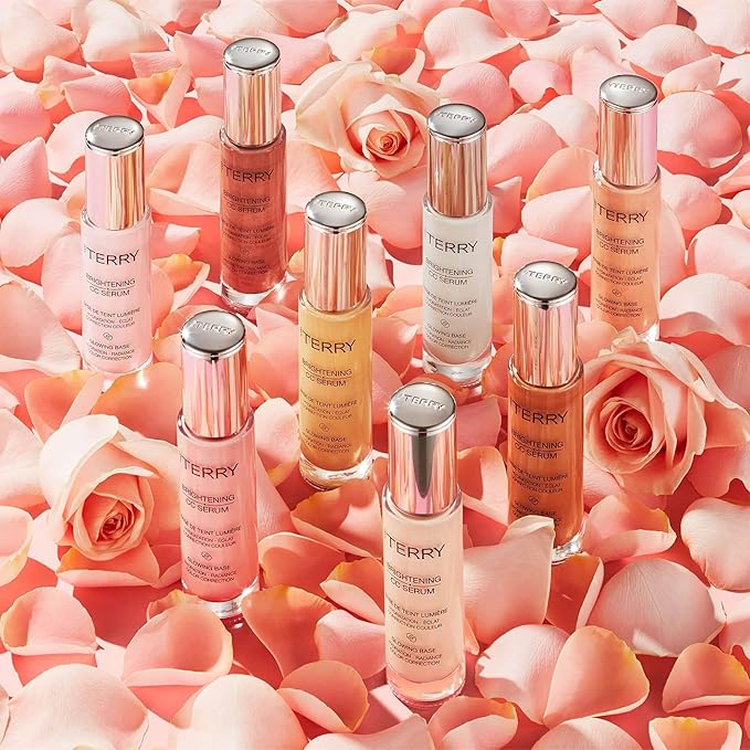 By Terry Brightening CC Serum, Hydrating, Brightening, Illuminating & Color Correcting Skin Primer For Your Face, Peach Glow, 1 fl oz