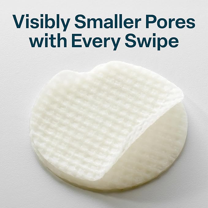 QRxLabs Pore Toner Pads for Exfoliation - Salicylic Acid and Niacinamide in a Witch Hazel Solution - Helps Reduce the Look of Enlarged Pores