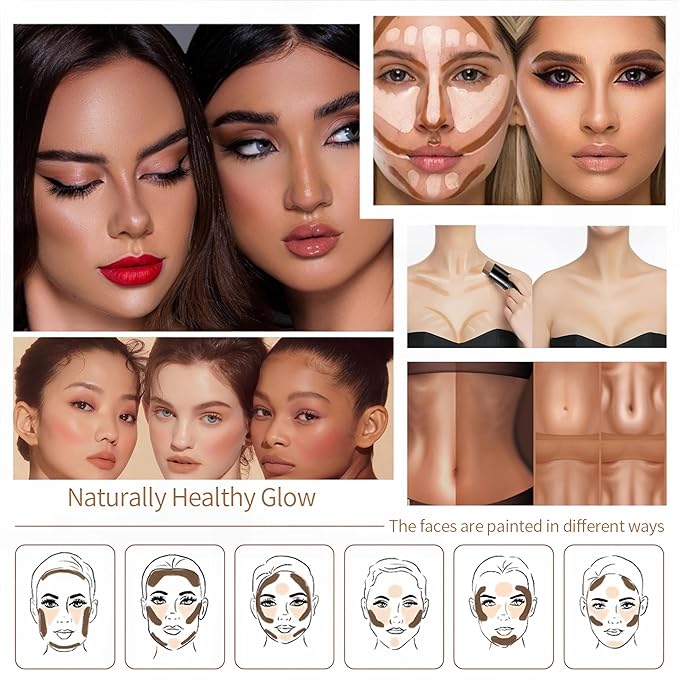 MAEPEOR Cream Blush Stick 15 Colors Lightweight Blendable Contour Highlighter Blush Stick Long Lasting Waterproof Blusher Pen (Blusher 14)