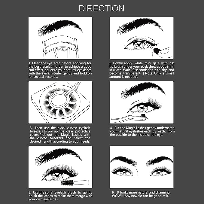 DIY Eyelash Extension, Glue Bonded Band Individual Lash 12 Clusters Natural Lashes Set, Home Eyelash Extension, C curl Lashes Pack (12MM-Natural)