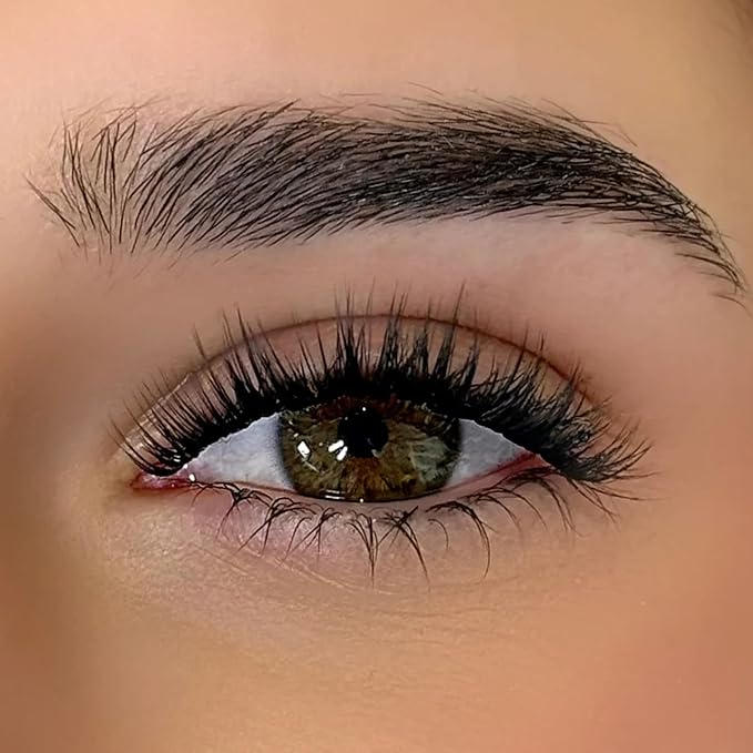 GAZELLE Luxury Mermaid Wet Look Natural Lash Clusters 12mm – Wispy Eyelash Clusters, High Volume Glossy Finish, Korean Silk PBT, DIY Application