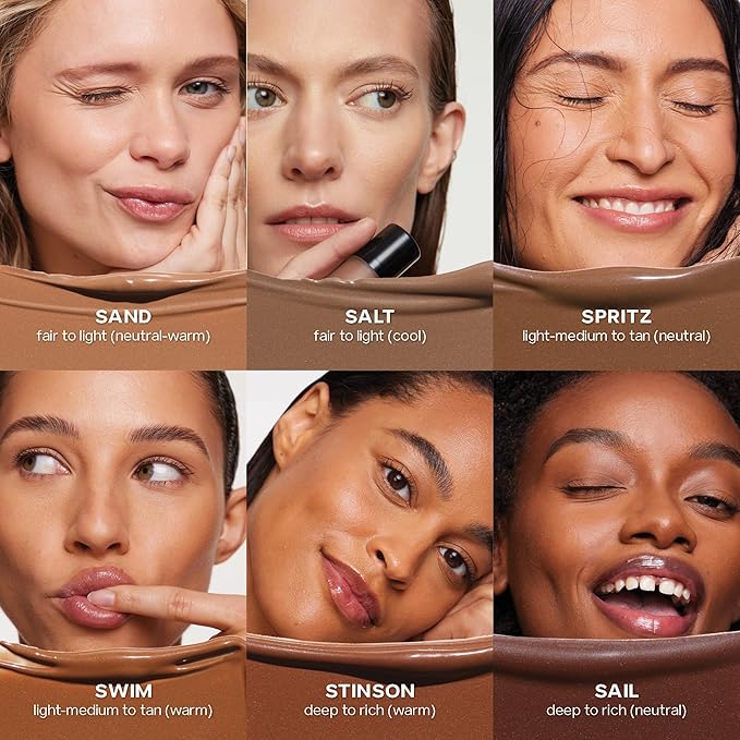 Saie Dew Bronze - Hydrating Liquid Bronzer Stick For a Sun Kissed Glow - Liquid Contour Stick Infused with Nourishing Skin Care Ingredients - Sculpted Face Makeup Essential - Stinson (0.4 oz)