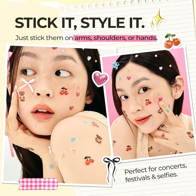 SINSURU BHA Iconic Spot Patch with Mirror Case - Hydrocolloid Patches with 5,000ppm Salicylic Acid - Day & Night Zit Patch for Targeted Sebum Care & Stylish Wear