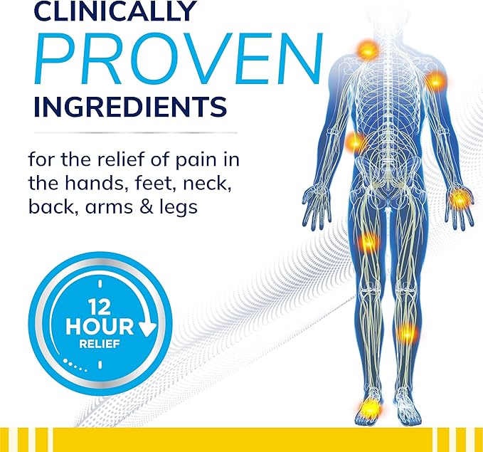 Dr. Scholl’s Clinical Strength 12-Hour Pain Relief Hydrogel Patches 10ct - 4% Lidocaine for Powerful Numbing, Instant Cooling Pain Relief with Menthol, Added Arnica, for Hands, Feet, Neck, Back & Legs