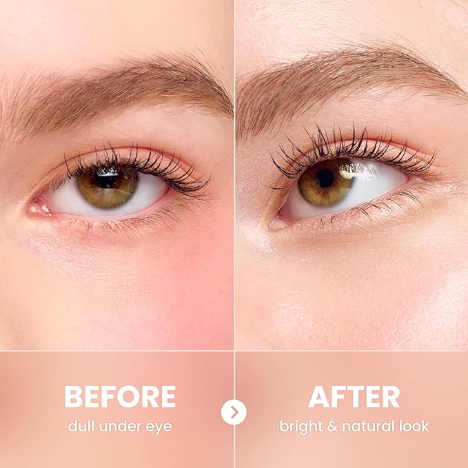 COLORGRAM Under Eye Highlighter Stick 07 Warm Peach | Silky-Smooth Long-Lasting Highlighter & Contouring Stick for Smudge-Proof, Shining Daily Makeup | K-Beauty Face Highlighters & Luminizers
