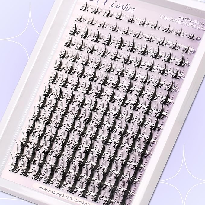 Himirell Lash Clusters Manga Eyelash Clusters Anime Cluster Eyelash Extensions Clusters Lashes Natural Look Eyelashes Fairy Lash Clusters Manga Individual Lashes for Self Application (8-16MM)
