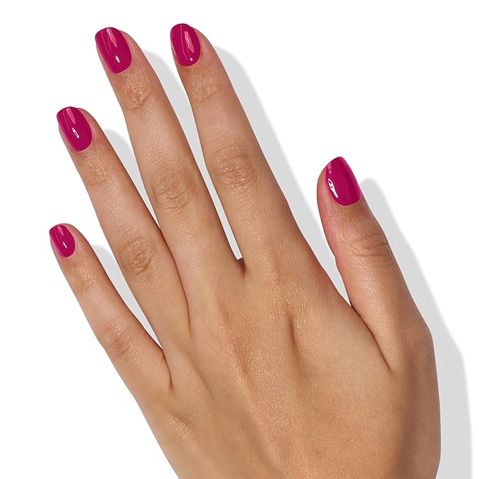 LONDONTOWN lakur Nail Polish - Chip-Resistant, Non-Toxic, Conditions & Hydrates Nails | Glossy Fruity Sangria Purple, Teeny Kini, .40 fl oz