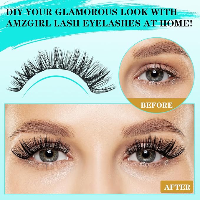 Lash Clusters Kit 240PCS Eyelash Extension Kit D Curl Wispy Clusters Lash DIY Lashes Extensions Kit Natural Individual Lashes Kit with Lash Bond and Seal Eyelash Tweezer(80D,D-Mix9-16mm)