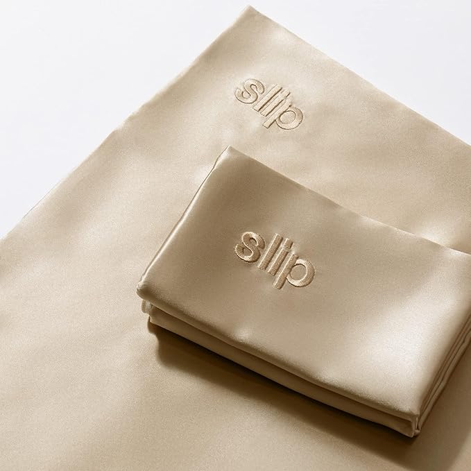 slip The Original Queen Pure Silk Pillow Case - 100% Pure 22 Momme Mulberry Silk - Queen Size Standard Pillow Case - Anti-Aging, Anti-BedHead, Anti-Sleep Crease, Caramel (20" x 30")