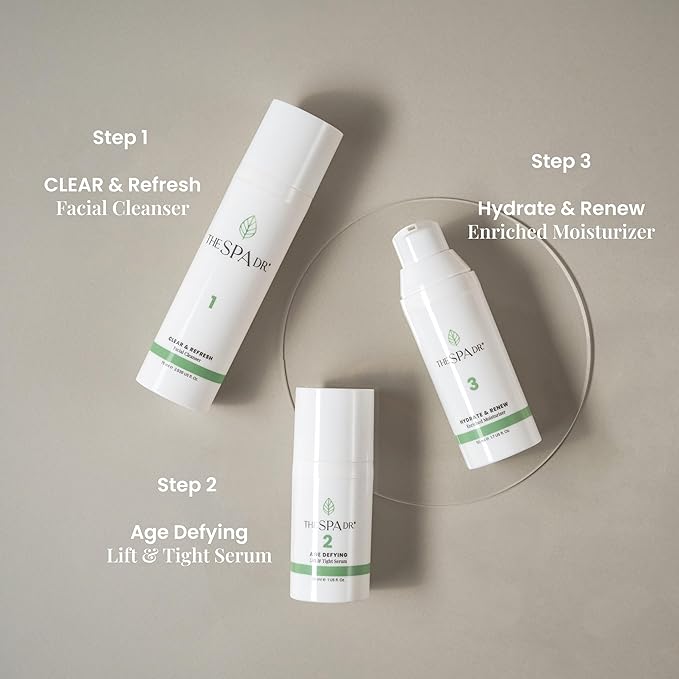 The Spa Dr. Enriched Moisturizer - Anti Aging Skin Care - 30 Day Supply - Safe For All Skin Types - Perfectly pH Balanced - Natural & Organic Skin Care - Step 3 Renew - 30 ML / 1 Fl. Oz.
