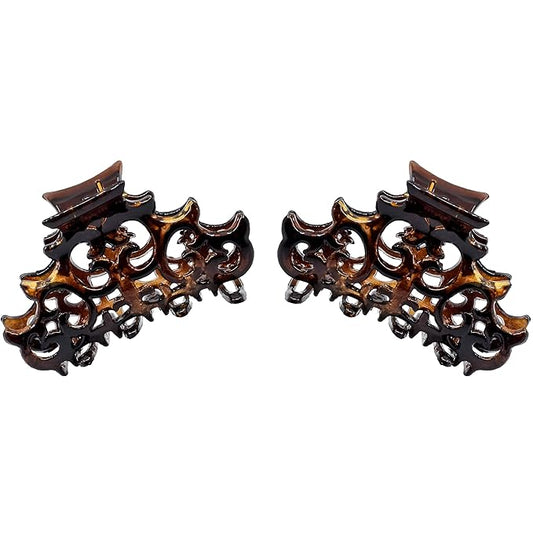 Camila Paris NV118/2 Set of 2 French Hair Clip for Women, Girls Hair Claw Clips Jaw Fashion Durable and Styling Hair Accessories for Women, Strong Hold No Slip Grip, Made in France