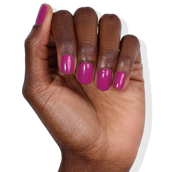 LONDONTOWN UV/LED Gel Nail Polish - Long Lasting, Chip Resistant High Shine Color - Glossy Deep Ultraviolet, Violet Hibiscus, 12ml/.40fl oz