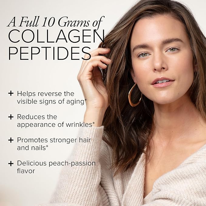 Serovital Skin Brilliance - Marine Collagen Peptides Powder - Hydrolyzed Type I & II Fish Collagen - Skin, Hair & Nails – 8.97 oz