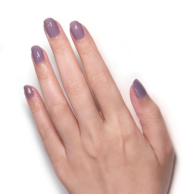 LONDONTOWN UV/LED Gel Nail Polish - Long Lasting, Chip Resistant High Shine Color - Glossy Plum Purple, Cashmere, 12ml/.40fl oz