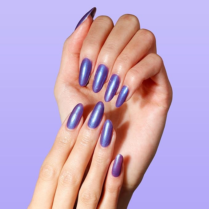 LONDONTOWN lakur Nail Polish - Chip-Resistant, Non-Toxic, Conditions & Hydrates Nails | Shimmery Purple Blue Shift, Wildberry Freeze, .40 fl oz