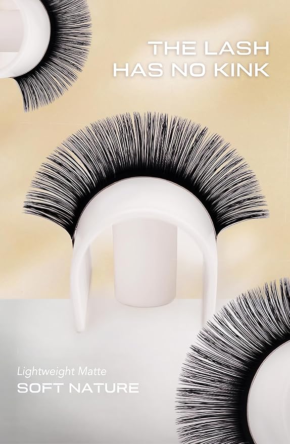 OLLOLASHES Eyelash Extension B C CC D J Curl Mix 5-20mm 0.03 0.05 0.07 0.15 Super Matte Classic Lash Extensions Professional Supplies for Lash Techs (B-0.15, 5-8mm)