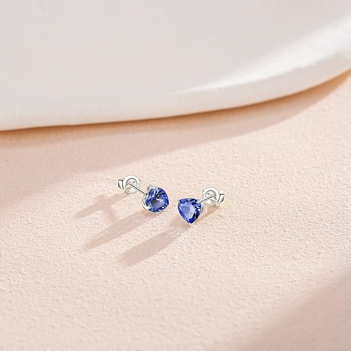 FANCIME 14k Solid Yellow Gold Stud Earrings Gemstone Prong Cluster Stud Earrings Fine Jewelry Gifts for Her Mom Women Wife