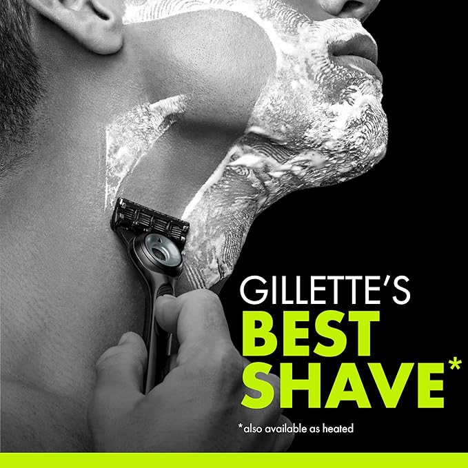 Gillette Labs Special NFL Lions Edition Shaving Razor for Men - 1 Handle, 4 Razor Blade Refills & Magnetic Stand, GilletteLabs with Exfoliating Bar