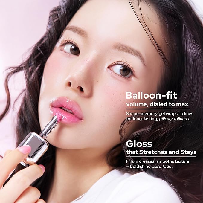 Unseen Balloon Tint, 9 Colors for All Skin Types. Buildable Color, Long Lasting Glossy Lip Stains, Lightweight Lip Gloss Make up, Holiday Stocking Stuffer (126 Red sky, 0.11 Ounce (Pack of 1))
