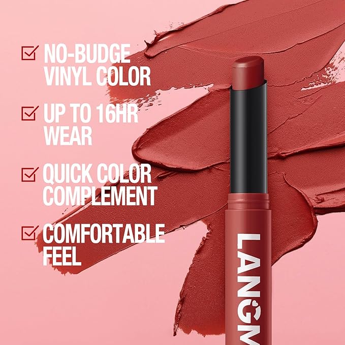 Jolilab 8Pcs Velvet Matte Lipstick Nude Matte Soft Dark Color Stick High Pigmented Long-Lasting Waterproof Lip Stick Lip Balm Beauty Cosmetics Gift for Women（01-06+11+12