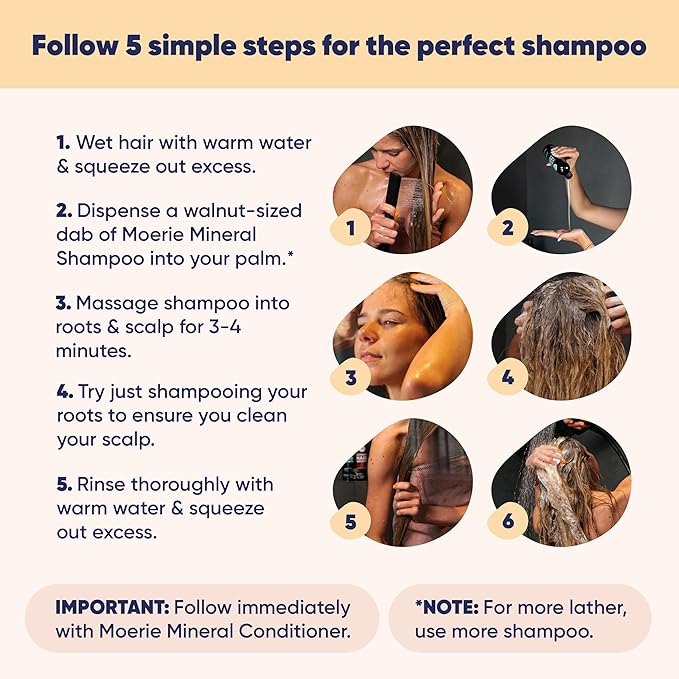Moerie Mineral Shampoo and Conditioner Plus Hair Growth Spray Set – Ultimate Hair Care Pack – For Longer, Thicker, Fuller Hair - Volumizing Hair Care Products (Double Set)