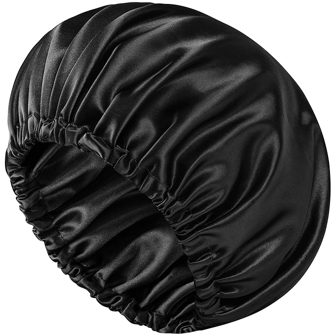 Satin Bonnet Double Layer Silk Bonnet for Sleeping Women Hair Care for Natural Curly