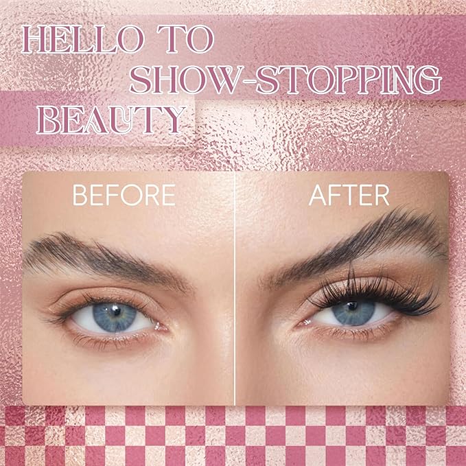 FADLASH Lash Bond and Seal 12ml Waterproof Lash Cluster Glue for Eyelash Clusters Super Strong Hold 48-72 Hours Eyelash Glue Clear