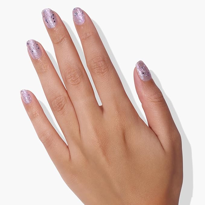 LONDONTOWN lakur Nail Polish - Chip-Resistant, Non-Toxic, Conditions & Hydrates Nails | Shimmery Holographic Purple, Grape Fizz, .40 fl oz