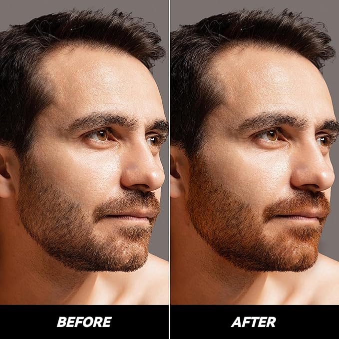 KGAJSGH Beard Touch-Up for Men, Instant Gray Hair Cover Stick, Built-In Comb for Seamless Blending, Cream Concealer, Quick Temporary Cover