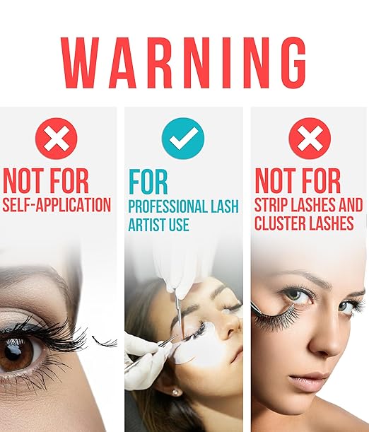 STACY LASH Extra Strong Evolution Eyelash Extension Glue (0.34 fl.oz/10 ml)/1-2 Sec Dry/Retention – 8 Weeks/Professional Supplies/Black Adhesive