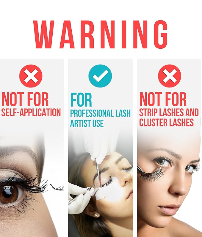STACY LASH Crystal Clear Eyelash Extension Glue (0.17fl.oz/5ml)/1 Sec Drying Time/Retention – 8 Weeks/Transparent Adhesive/Professional Supplies