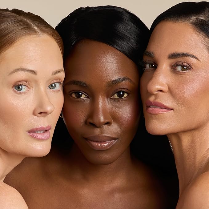 YENSA Skin on Skin BC Foundation Makeup - CC, BB Cream & Full Coverage Foundation-In-One - Buildable, Radiant Finish with SPF 40, Hyaluronic Acid, Peptides & 8 SuperBlacks - Tan Warm (1 oz)