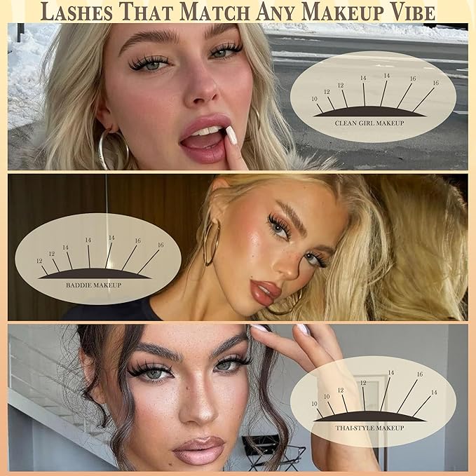 Manga Lash Clusters Fairy Eyelash Clusters Natural Cluster Eyelash Extensions Wispy 10-16mm Lashes Clusters C-Curly Anime Lashes 208pcs Spiky Eyelashes Clusters by Ruairie